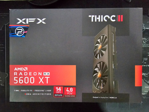 Placa De Video Xfx Rx5600 Xt Thicc Ii 6gb 