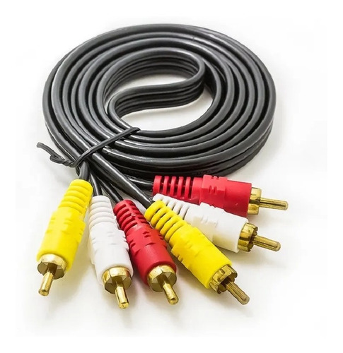 Cable Rca 3 Rca A 3 Rca Macho Audio Video Cromecast Tv Vieja