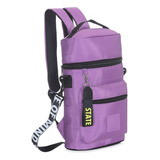 Matero Bolso Mochila Nylon Cn Bolsillo Y Correa Trendy 16066