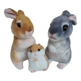 Conejitos Y Hamster Conejos Peluche 3 Piezas 