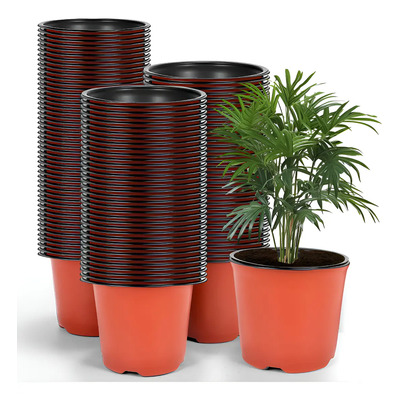 Macetas Plástico Decorativa Plántula Cactus 100pcs 3.6 Pulgada Macetas De Plástico Para Viveros Y Plantas 9cm Macetas De Vivero Para Plántulas, Trasplantes Interiores, Exteriores, Jardín