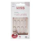 Kiss New York Salon Naturals Unhas Postiças Amendoada Médio