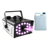 Maquina Humo Cámara Con Luz Led Discoteca Fiestas + Liquido