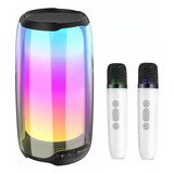 Bocina Bluetooth Karaoke Altavoz Con Luz De Respiración Led