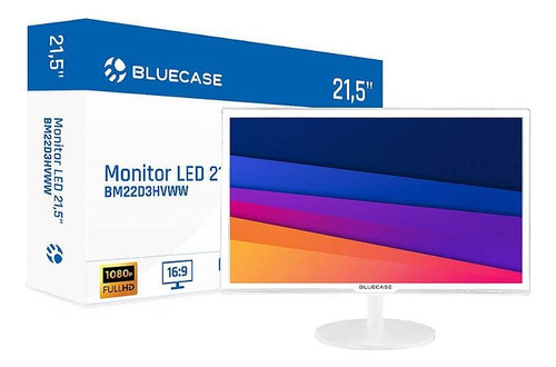 Monitor Bluecase Led 21.5 Polegadas  Branco Hdmi/vga