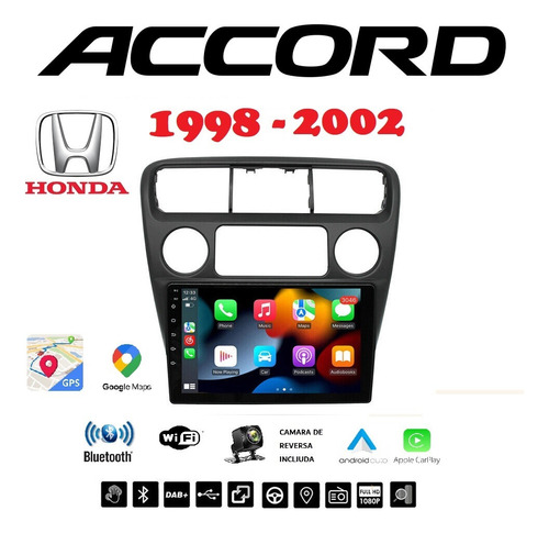 Estereos De Pantalla Honda Accord 1998-2002 Carplay 4gb/64gb
