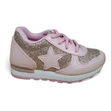 Zapatilla Klivers Deportiva Art 106 Con Cordon Glitter 19/28