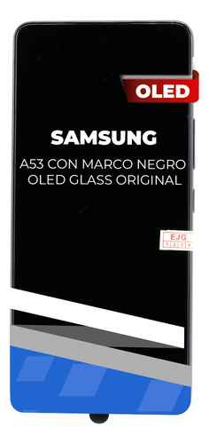 Lcd Para Samsung A53 Oled Con Marco Negro