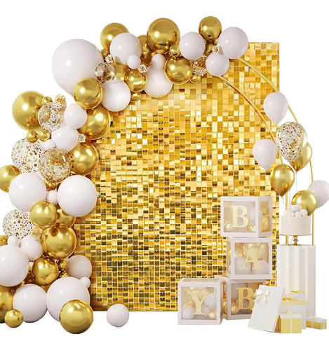 49 Pcs Decorativos Pared Brillante De Lentejuelas De Fiesta