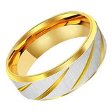 Anillo Argolla Acero Inoxidable Color Oro Para Hombre Mujer