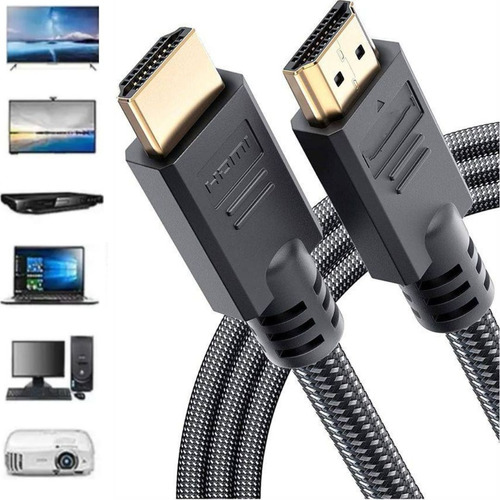 Cabo Hdmi 15m 4k Fhd Para Tv Monitor Pc Projetor 15 Metros