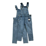 Jardineira Jeans Comprida Infantil Menino 1 2 3 4 6 8 