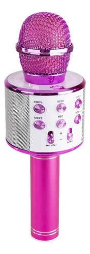 Microfono Karaoke Bluetooth Parlante Ws-858 Celular Con Eco