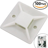 Super-adhesivo X-large Cable Tie Mounts 100 Pack Para Rápido