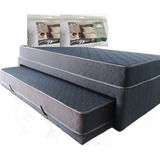 Divan Duo Con Colchónes Y Sommier 1 Plaza + 2 Almohadas