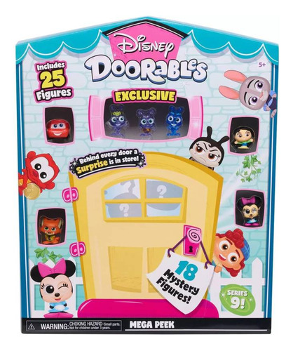 Disney Doorables Mega Peek Pack 25 Piezas Juguetes Licencia 