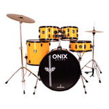 Bateria Acústica Nagano Onix Smart 22 Completa C/ Banco