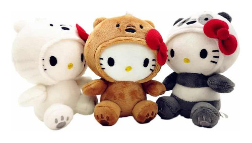 Llavero Colguije Kitty Cosplay We Bare Bears Osos Pack3