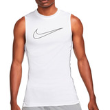 Camiseta Esqueleto Nike Pro Dri-fit-blanco