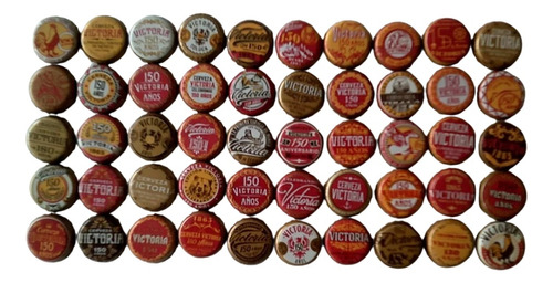  50/50 Fichas Cerveza Victoria 150 Años Coleccion Completa