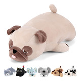 Meowtastic Lindos Animales De Peluche Con Peso 21 Pulga. Color Carlino