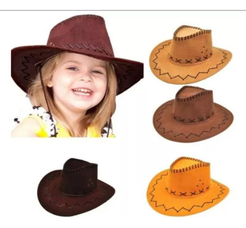 Sombrero Estilo Cowboy De Gamuza