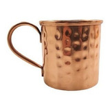 Caneca Martelada Moscow Mule Drinks Cobre Alça Bronze 350ml