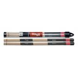 Palillos Stagg Sms1 Hot Rods Light Con Estuche - Color Marrón Claro Tamaño Standard