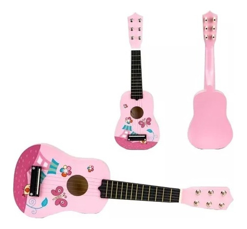 Guitarra Didáctica Para Niños Juguete De Madera Didactico