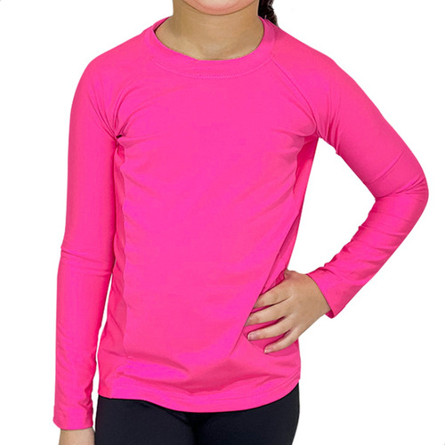 Blusa Infantil Menina Proteção Uv Praia/piscina