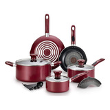 Batería De Cocina 14 Pz Aluminio Excite Rojo Tefal T-fal