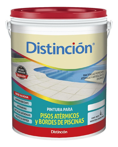 Pisos Atermicos Y Bordes De Pileta Distincion X 4lts 