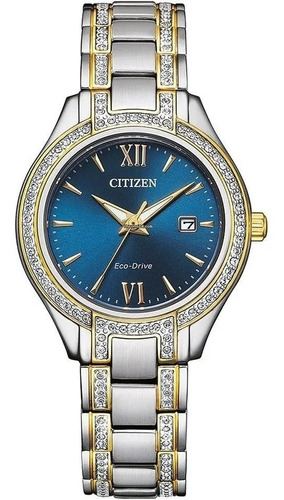 Citizen Elegance Crystal Blue Dial Fe1234-50l 