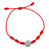 Pulsera Arcangel San Miguel Plata Nudos Protecciòn + Estuche