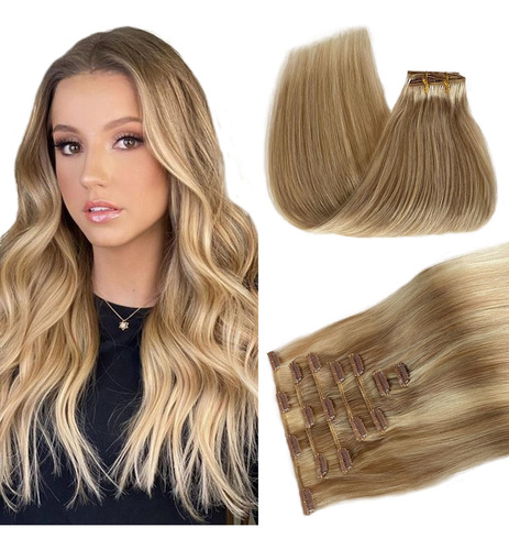 Belaved Extensiones De Cabello Humano Remy Con Clip, De 12 P