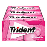 Caja Chicle Trident Val U Pack Cool Bubble 12c/12p