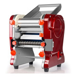 Máquina Para Pastas Eléctrica De Acero Inoxidable Color Burdeo
