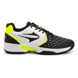 Zapatillas Topper Tenis T-padel Color Blanco/negro/amarillo - Adulto 41 Ar