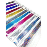 Pack 12 Extensiones Glitter Metálicas Colores Variados