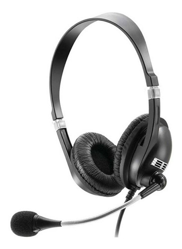 Headset Com Microfone Premium Acoustic Preto - Multilaser