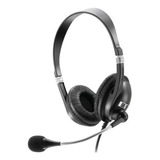 Headset Com Microfone Premium Acoustic Preto - Multilaser
