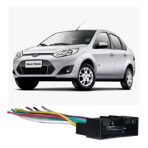 Chicote Adaptador Ford Fiesta 2008 A 2019 Rádio Cd Dvd