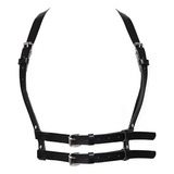 Belt Belt Leather Body Chest Chain Black Gothic 6