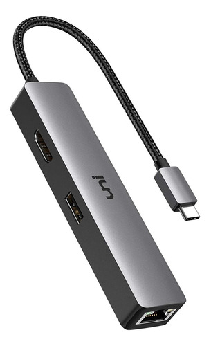 Hub Usb-c Uni A Usb 3.0 Hdmi Ethernet Para Macbook Xps Y ...