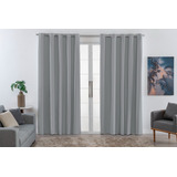 Cortina Blecaute Pvc 200x180 Blackout Corta Luz Quarto Sala Cor Cinza