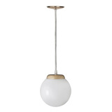 Colgante Globo De Vidrio Y Metal Cobre - 18 Cm . Gm Lamps