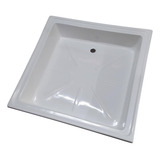 Receptáculo Plato Ducha Piso Baño 80 X80 X 16cm Fibra Vidrio