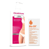 Kit Anti-estrías Crema Cicatricure 400ml + Bio Oil 60ml