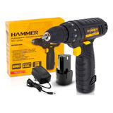 Furadeira Parafusadeira 12v Lítio C/kit Bivolt Pli-10 Hammer