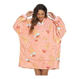 Sudadera Con Capucha Lazy Blanket Con Estampado De Fresas